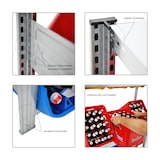 thumbnail of PROREGAL Getränkekistenregal Chiemsee Made in Germany | HxBxT 185x136x34cm | 16 Kisten auf 4 Ebenen | Verzinkt