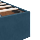 thumbnail of vidaXL Ottoman-Bett ohne Matratze Dunkelblau 80x200 cm Samt