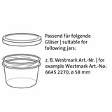 thumbnail of Westmark 15 Schraubdeckel, 58 mm, 409822E3