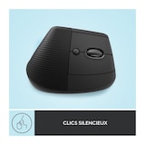 thumbnail of Souris Sans Fil Logitech Lift Ergonomique Verticale, Bluetooth Ou Recepteur Usb Logi Bolt, Silencieuse - Graphite