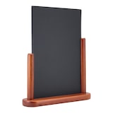 thumbnail of Securit® Tischtafel "Elegant" A4 – Holz mit lackierter Mahagoni-Oberfläche