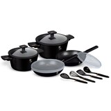 thumbnail of Berlinger Haus Monaco Collection 12-teiliges Kochgeschirr-Set (mattschwarz)