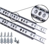 thumbnail of Schubladenschienen 2 STÜCK Teilauszug Rollenauszug Kugelführung H 17 L 182 mm