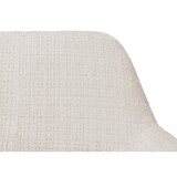 thumbnail of Décoshop26 -Silla de comedor tapizada con reposabrazos de tela chenilla color crema y patas de madera de haya 04_0009843