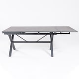 thumbnail of Mesa de terraza, Extensible 150 a 250 cm, Aluminio y cristal, Color Antracita, 150/250x100x78 cm