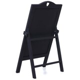 thumbnail of Reclamebord HWC-E51, krijtbord, 66x37x27cm Shabby-Look Vintage ~ donkergrijs