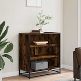thumbnail of vidaXL Sideboard Räuchereiche 68x35x76 cm Holzwerkstoff und Metall