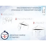 thumbnail of Tente pliante 3x3m pack fenêtres - 4 murs - acier 31mm/polyester 320g - blanc - FRANCE-BARNUMS