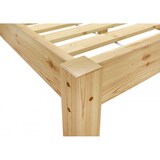 thumbnail of Ehebett Doppelbett 180x200 Massivholzbett Kiefer natur Futonbett ohne Rollrost 60.38-18 oR