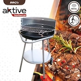 thumbnail of Barbacoa redonda portátil 4 alturas Aktive