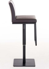 thumbnail of Barhocker CARIN - Kunstleder Braun 42x44x86 cm Schwarz | Barstuhl Höhenverstellbar Mit Lehne Drehbar Tresenhocker Tresenstuhl Kneipenhocker