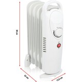 thumbnail of Alpina Elektroheizung 650W Ölradiator Heizung weiß 5 Rippen