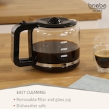 thumbnail of Briebe Elegance Macchina Caffè Americano 10 Tazze, Filtro Riutilizzabile 1,25L, CM1171BLK, Nero