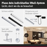 thumbnail of Paulmann URail Schienenspot 3-Step-Dim Alejandro800lm 10W 3000K dimmbar 230V Chrom matt 94959