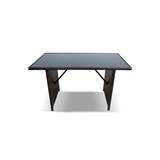 thumbnail of Mesa de Jardin Ratan PE y Cristal Templado. Muebles de Jardin y Terraza, Marron
