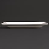 thumbnail of Olympia Lumina rechteckige Teller mit breitem Rand 20cm