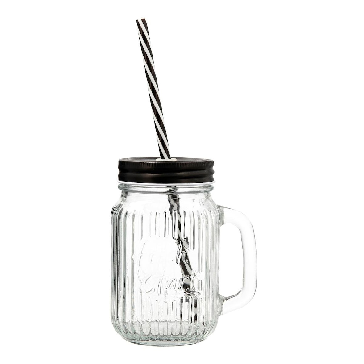 Quid Maison Jarra Vidrio Con Tapa Acero Transparente 47cl