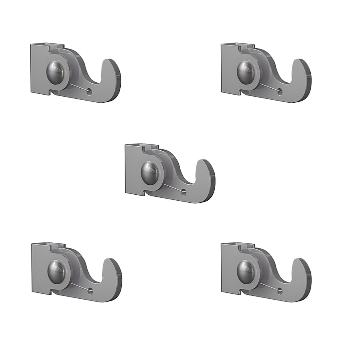 Pack 5 crochets tableau auto-bloquants 20 kg 4x4 mm - Accessoire Cimaise Artiteq