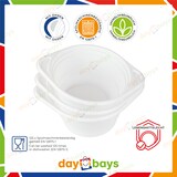 thumbnail of DayBays 100 Stk. Suppenterrine 750 cc. 150x200x65 mm PP Weiß rund mit Ohren