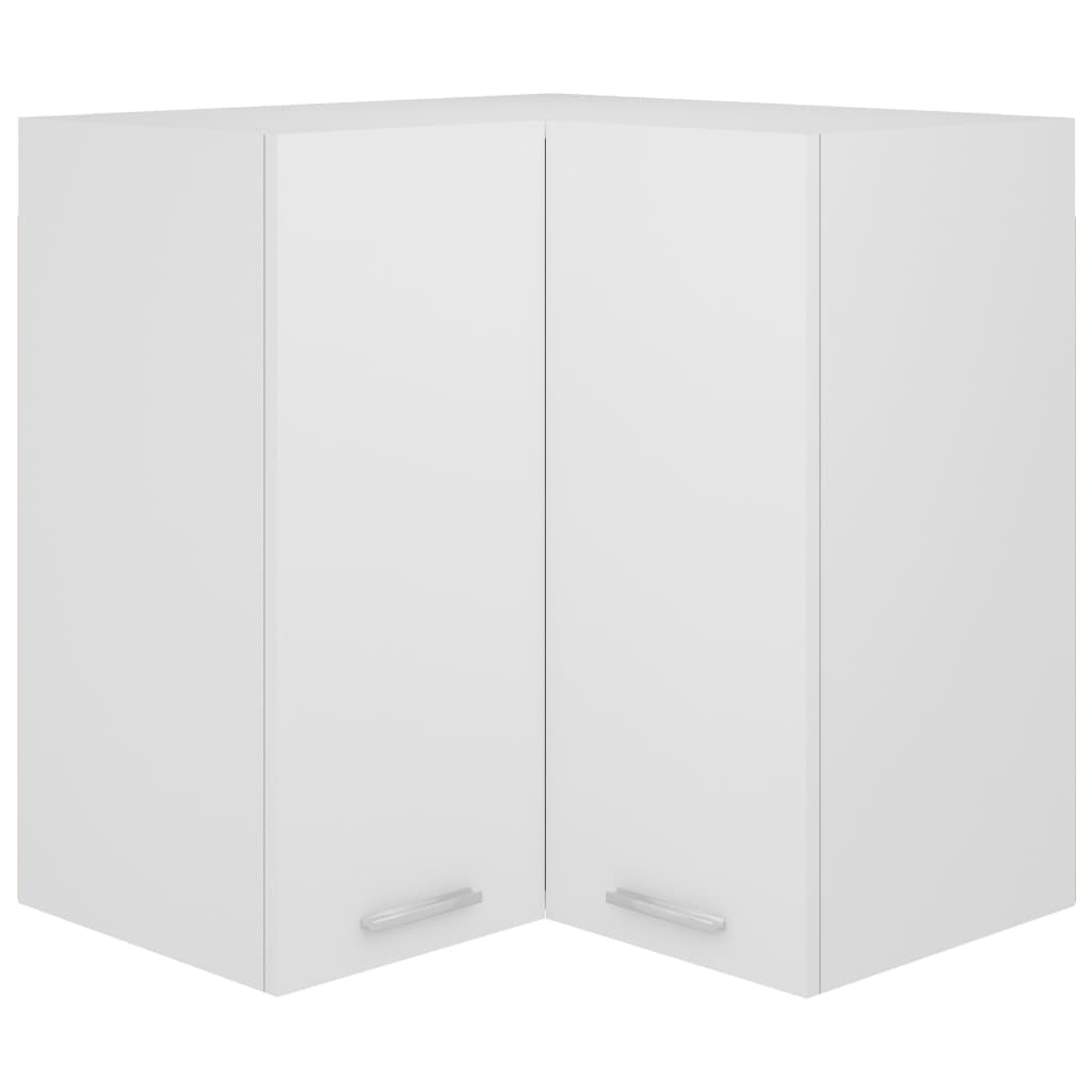 vidaXL Hanghoekkast 57x57x60 cm bewerkt hout wit