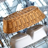 thumbnail of Korb oval, 25 x 17 x 8,5 cm, hellbeige