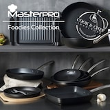 thumbnail of Masterpro - Juego de 3 Sartenes Ø24/Ø28/Ø30 cm en Aluminio Forjado Aptas para Inducción Color Negro FOODIES