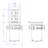 thumbnail of BACHMANN Lift 2xCEE7/3, AEH, zwart, 2 m