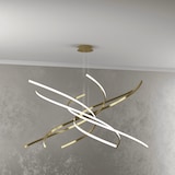 thumbnail of Moderner LED-Kronleuchter Top Light Tornado 88W 5950LM 1163/S100 brüniertes Gold