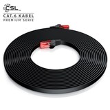thumbnail of CSL Cat 6 Flachband LAN Kabel - mehrfach geschirmt - UTP Gigabit - 1000 Mbit/s - Patchkabel Flachkabel - Netzwerkkabel - 15m
