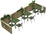 thumbnail of Jardinera de Madera Separador de Terrazas con Ruedas 100 x 24 x 80 cm