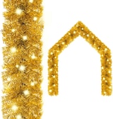 thumbnail of vidaXL Weihnachtsgirlande mit LED 10 m Golden