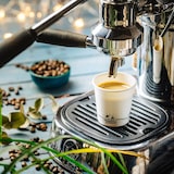 thumbnail of BIOZOYG 50 Stück Kaffeebecher 100ml / 4oz Einwegbecher Pappbecher weiß mit Bedruckung, kompostierbar nachhaltig Espressobecher Trinkbecher Biobecher