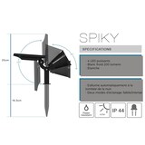 thumbnail of Lumisky SPIKY Solar-Strahler, Kaltweiß, 200 lm Plastik Schwarz