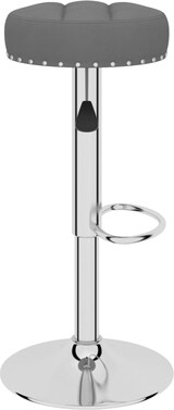 thumbnail of Barhocker KENTR höhenverstellbar 2er Set Dunkelgrau Stoff | Barstühle drehbar Küchenhocker Thekenhocker für Küche Hausbar