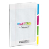 thumbnail of Cahier Quattro Classique PP piqué 24x32, 140p./70 feuilles 90g/m², Séyès, incolore