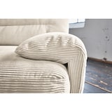 thumbnail of KAWOLA Sofa CINE XXL-Sofa 3-Sitzer Cord cremeweiß