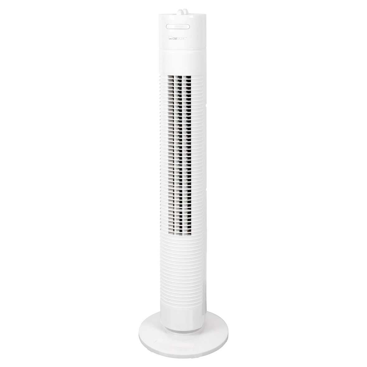 Clatronic TVL 3770 Oszillierender Turmventilator, 3 Geschwindigkeit, Standventilator Leise, Timer, Weiß, 35W