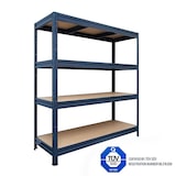 thumbnail of Schwerlastregal Weitspannregal - Grau - Traglast bis 1500 kg / 177 x 160 x 60 cm