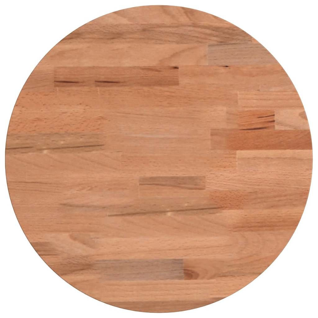 vidaXL Tischplatte Ø30x1,5 cm Rund Massivholz Buche