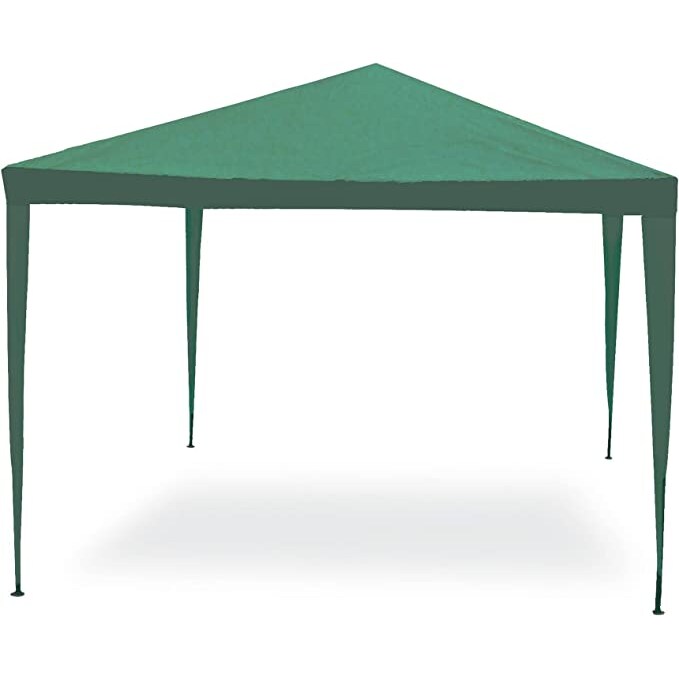 Garden Friend Gazebo Facile stuttura in tubolare di acciaio copertura in polietilene 3x2 m h 2,5 m verde
