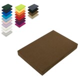 thumbnail of Microfaser Spannbettlaken  Rundumgummizug 180 - 200 x 200 cm + 28 cm Schokobraun