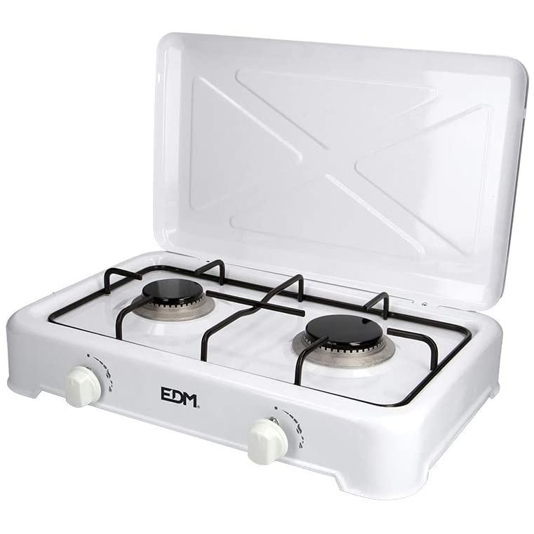 EDM 07420 Cuisinière à gaz émaillée avec 2 brûleurs
