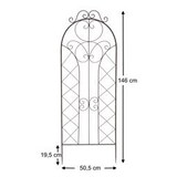 thumbnail of DanDiBo Rankhilfe für Kletterpflanzen Metall XXL H-150 cm B-50 cm mit Dekor 96017 Rankgitter Kletterhilfe