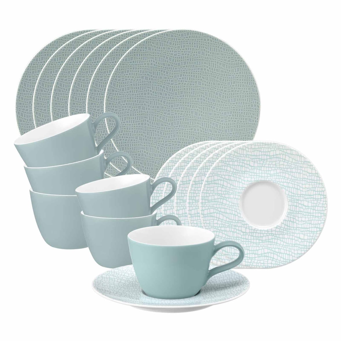 Seltmann Weiden Life Fashion Kaffeeservice 18-teilig - Green Chic