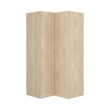 thumbnail of Dmora Guardaroba Elgon, Mobile angolare per camera da letto, Armadio appendiabiti ad angolo a 2 ante battenti, 91x93h184 cm, Rovere