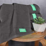 thumbnail of Benetton - Conjunto de 3 Toalhas de Banho (30x50 + 50x90 + 70x140cm) 450GSM 100% Algodão Cinza Escuro