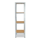 thumbnail of shelfplaza HOME 155x45x45 cm Schwerlastregal in verzinkt mit 4 Böden und 175 kg Traglast pro Boden