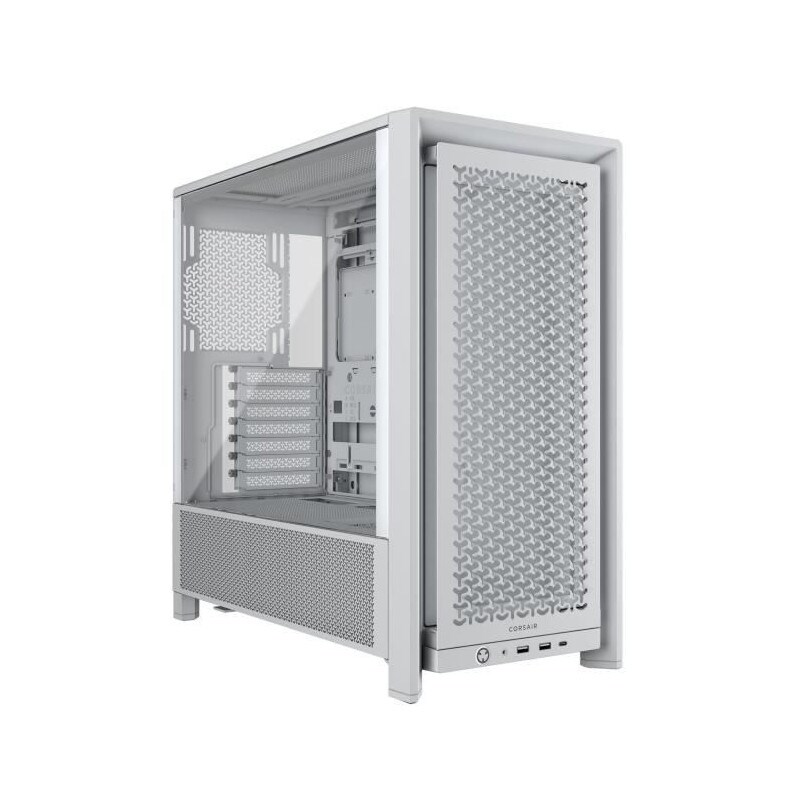 Boîtier Pc - Corsair - Série Frame 4000d - Moyen-tour - Blanc
