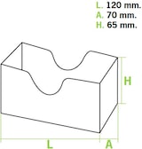 thumbnail of MONOUSO - Embalagem Cartao Sanduíche Kraft 12x7x6,3cm (1.000 Uds)