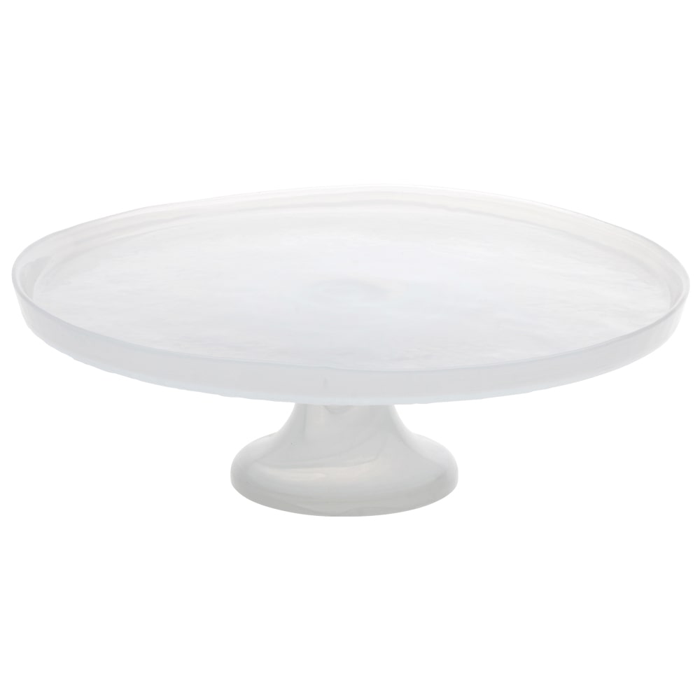 Avet pastelera con pié de vidrio blanca diámetro 28 centímetros, colección White dk343328kf-blanco